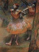 Edgar Degas Two Dancers_j painting